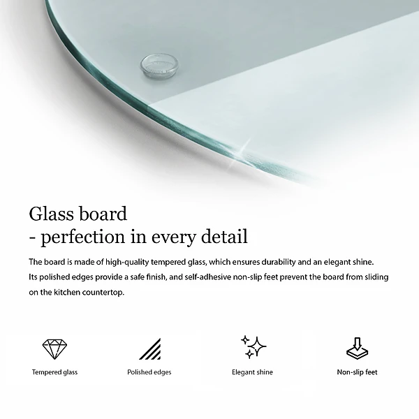 Estante de vidrio templado transparente de 40 cm