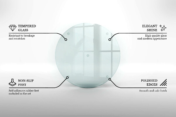 De vidrio templado transparente 40 cm