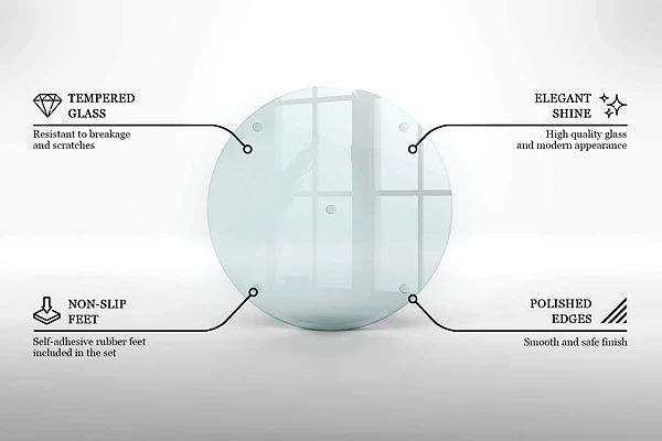 Estante de vidrio templado transparente de 40 cm