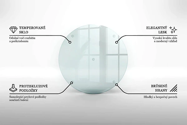 Estante de vidrio templado transparente de 40 cm