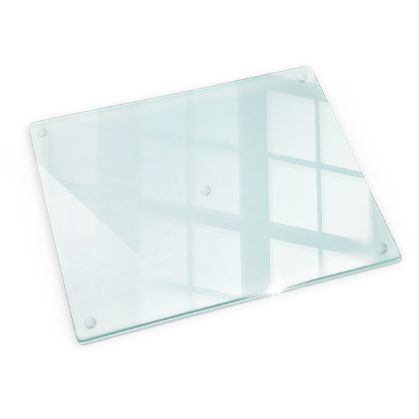 Tabla de cortar de vidrio templado transparente 52x40 cm
