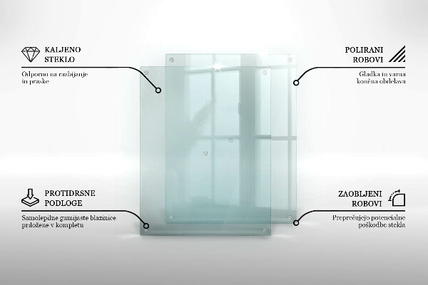 De vidrio templado transparente 52x40 cm