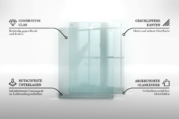 De vidrio templado transparente 52x40 cm