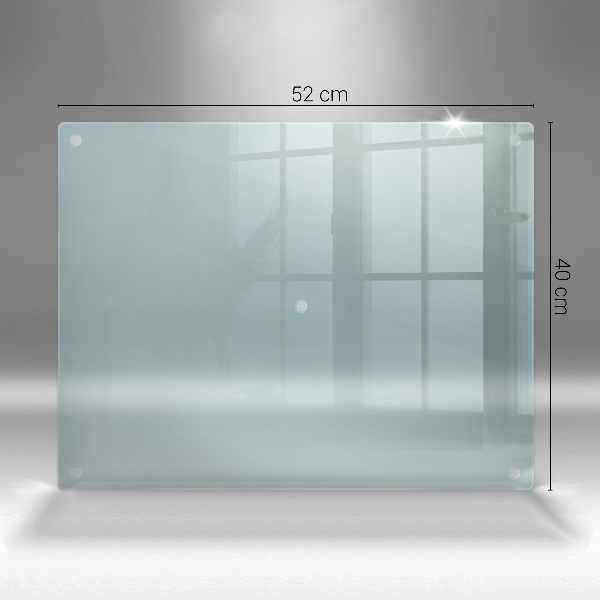 Tabla de cortar de vidrio templado transparente 52x40 cm