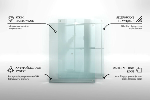 De vidrio templado transparente 52x40 cm