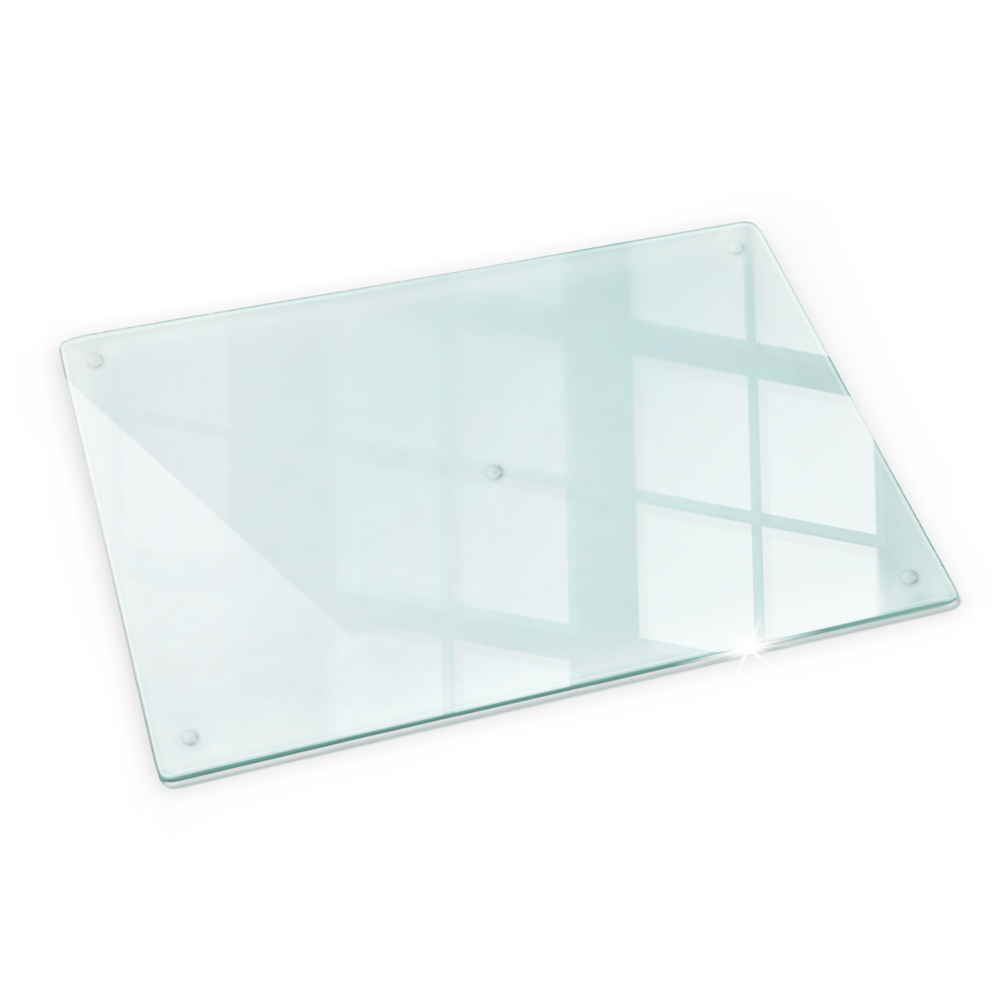 Tabla de cortar de vidrio transparente 80x52 cm