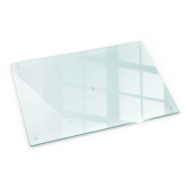 Tabla de cortar de vidrio transparente de 80x52 cm