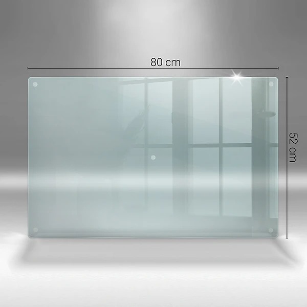 Tabla de cortar de vidrio transparente de 80x52 cm