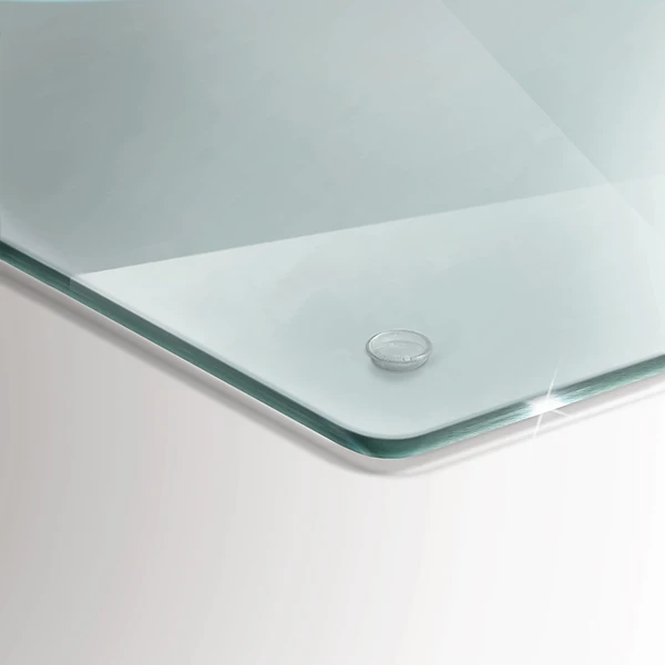 Tabla de cortar de vidrio transparente de 80x52 cm