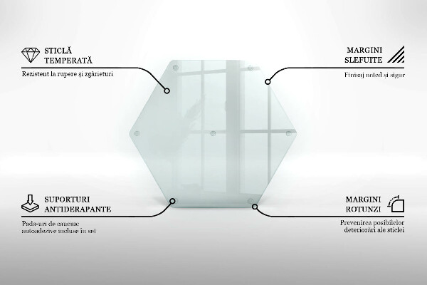 Repisa de vidrio templado transparente de 40 cm