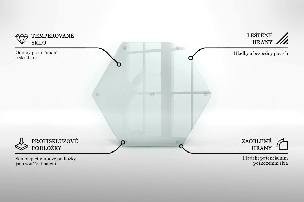 Repisa de vidrio templado transparente de 40 cm