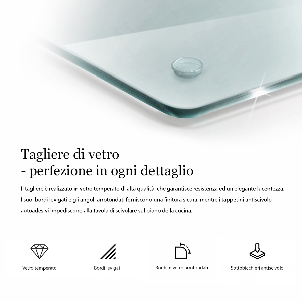 De vidrio templado transparente 40 cm