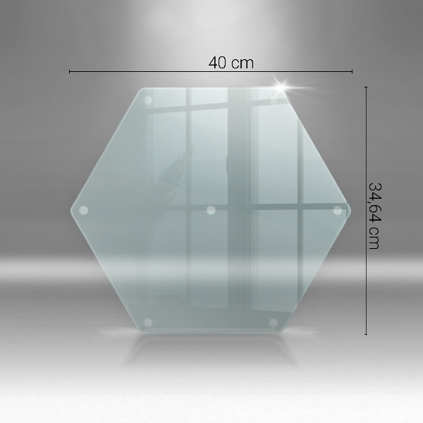 Repisa de vidrio templado transparente de 40 cm