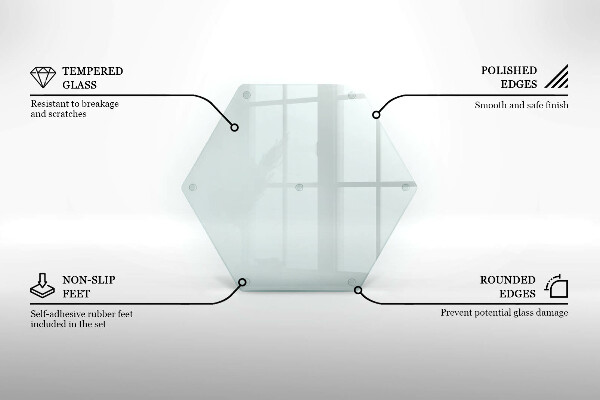Repisa de vidrio templado transparente de 40 cm