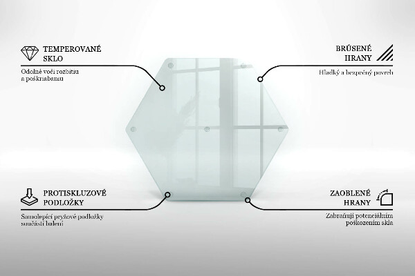 De vidrio templado transparente 40 cm