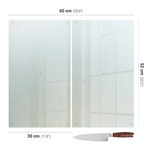 Juego de 2 tablas para picar de 30 x 52 cm