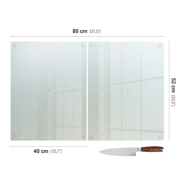 Set de 2 tablas para cortar de 40 x 52 cm