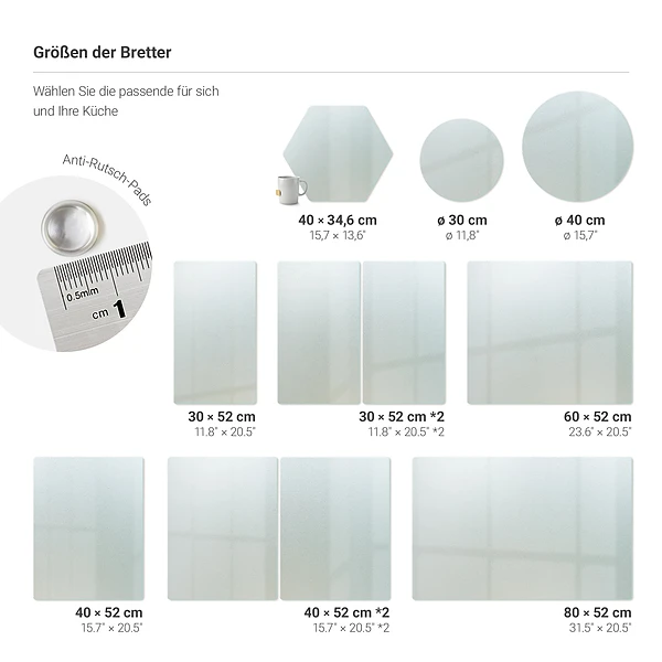 Tabla de cortar XL de 80 x 52 cm