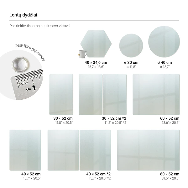 Tabla de cortar XL de 80 x 52 cm
