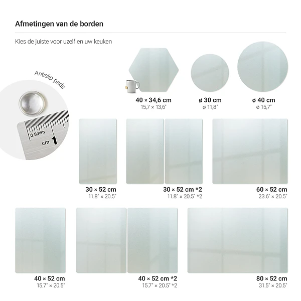 Tabla de cortar XL de 80 x 52 cm