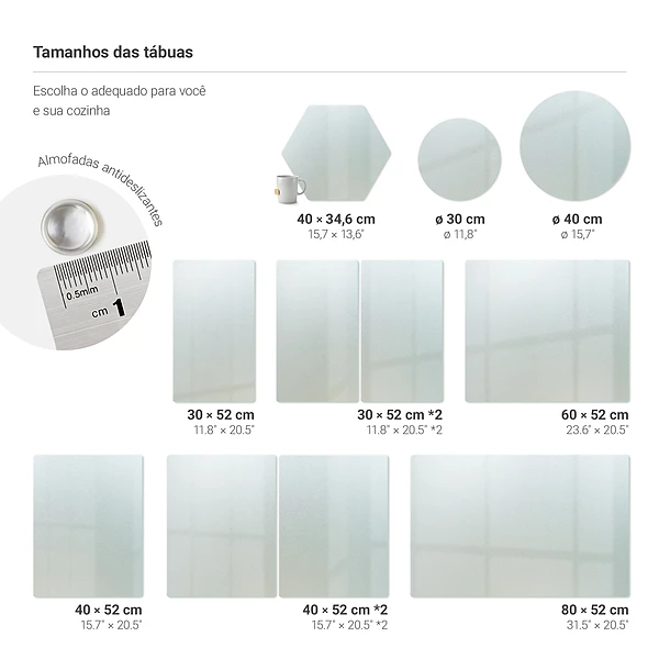 Tabla de cortar XL de 80 x 52 cm