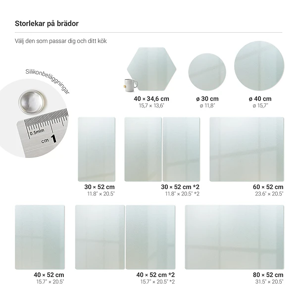 Tabla de cortar XL de 80 x 52 cm