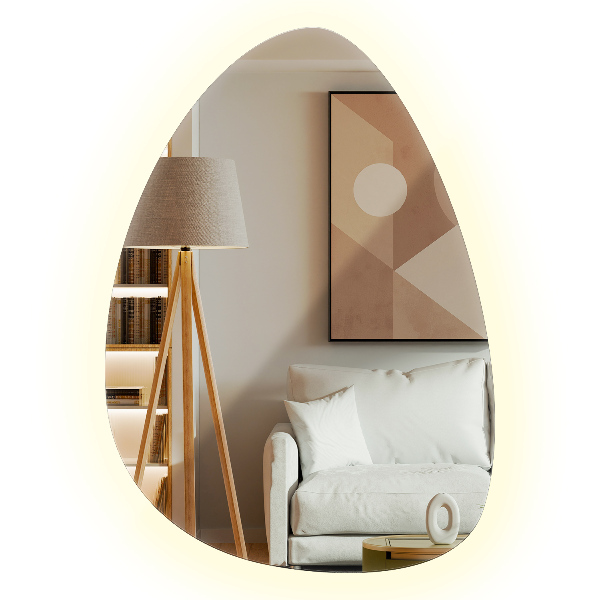 Espejo LED ovoidal de 50x70 cm
