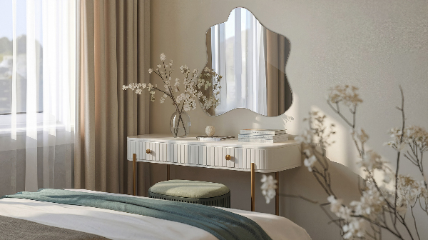 Espejo mancha irregular 48x48 cm