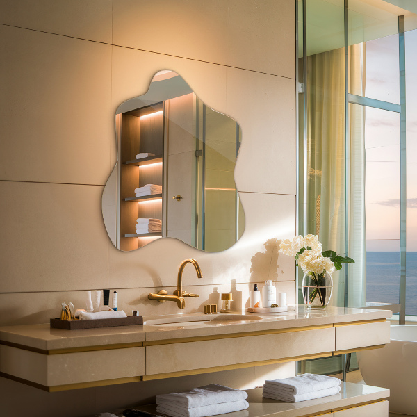 Espejo mancha irregular 58x58 cm