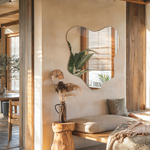 Espejo mancha irregular 77x77 cm