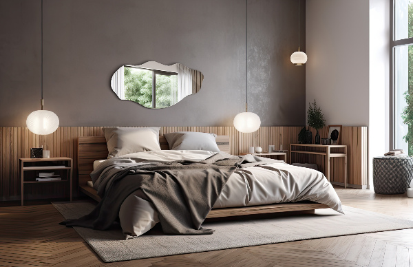 Espejo con formas mancha 40x80