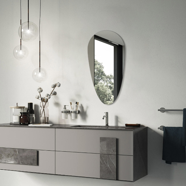 Espejo forma lagrima sin marco 40x80 cm