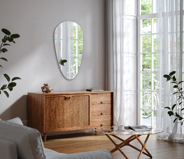 Espejo forma lagrima sin marco 40x80 cm