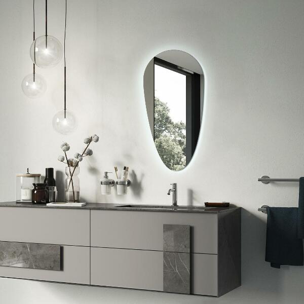 Espejo lagrima con luz led 50x100 cm