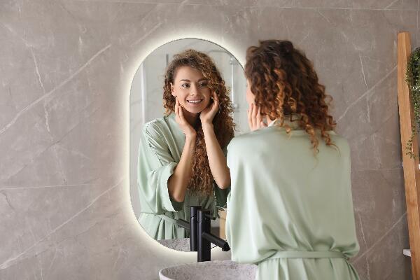 Espejo led ovalado 52x90 cm