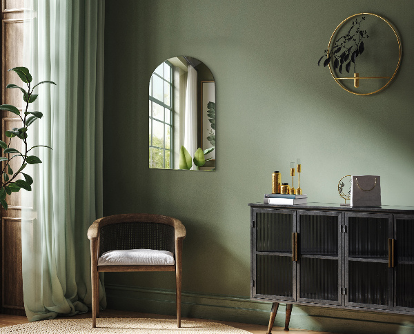 Espejo con formas semiovalado 40x70 cm