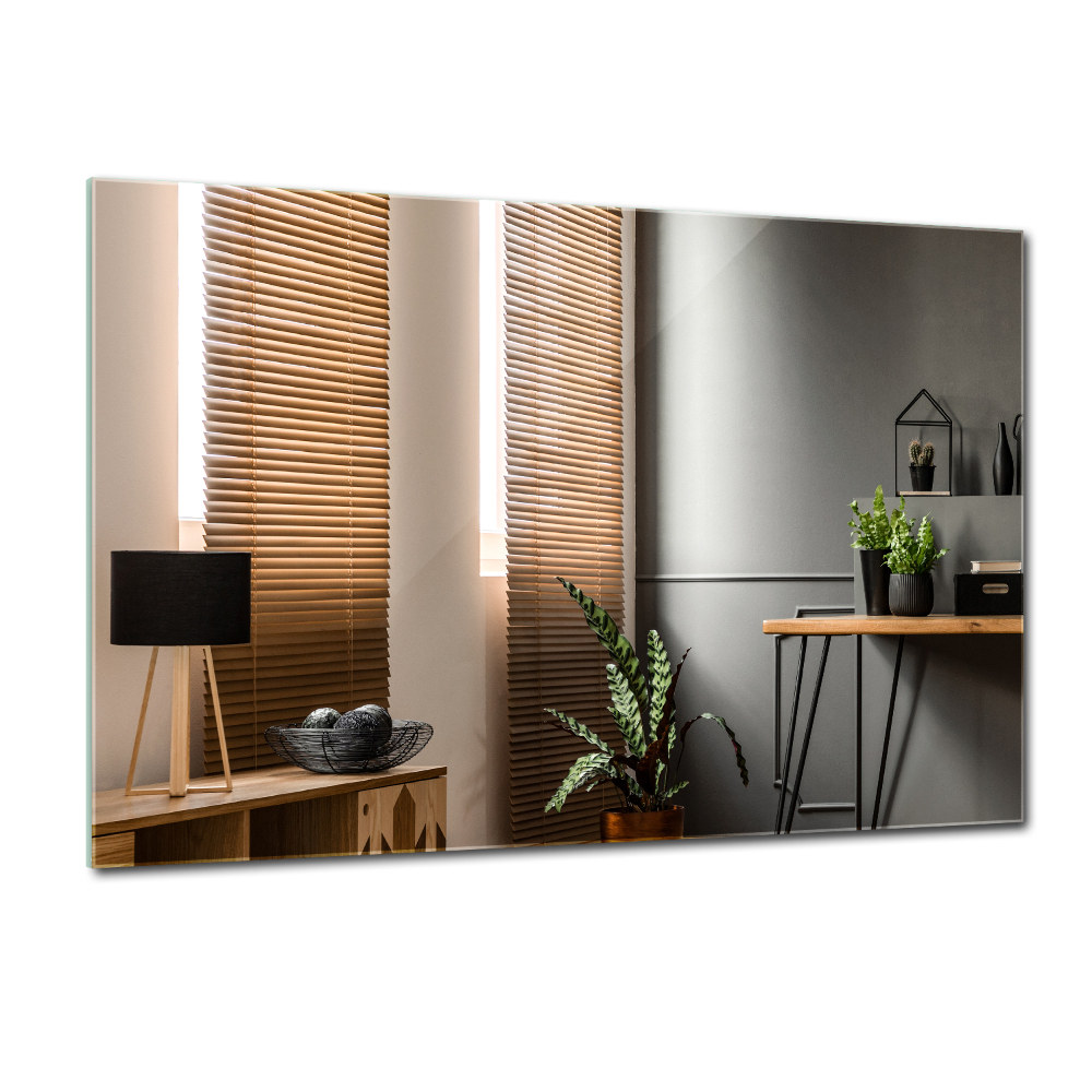 Espejo rectangular decorativo sin marco 70x50 cm