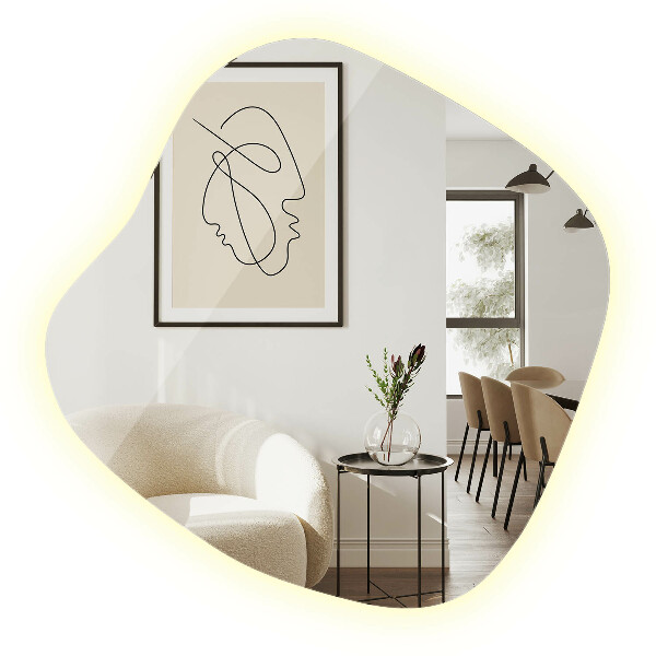 Espejo original con luz led 48x48 cm