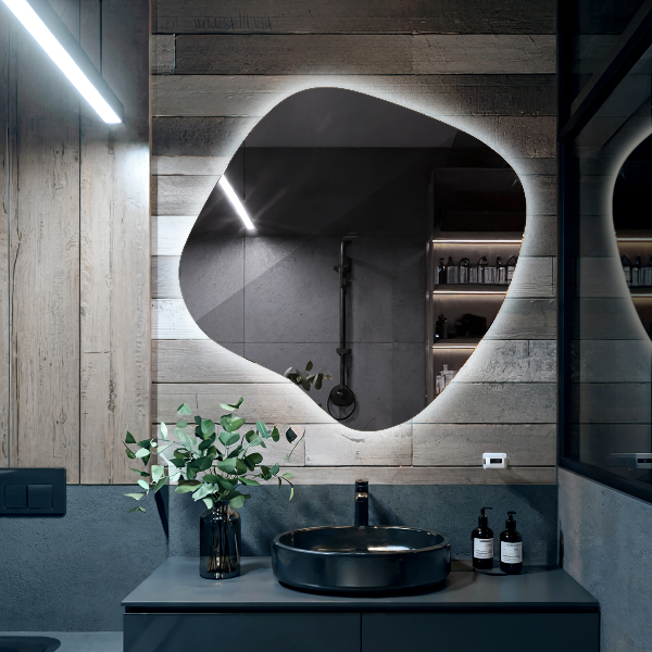 Espejo original con luz led 77x77 cm