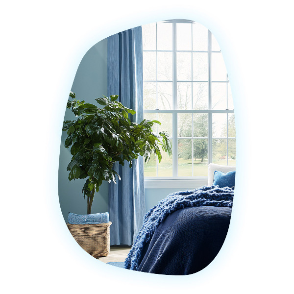 Espejo led con formas 49x34 cm