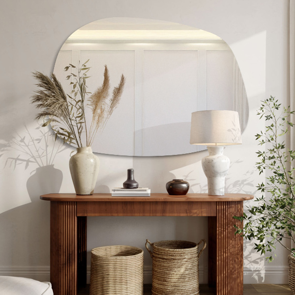 Espejo irregular en forma de mancha 91x66 cm