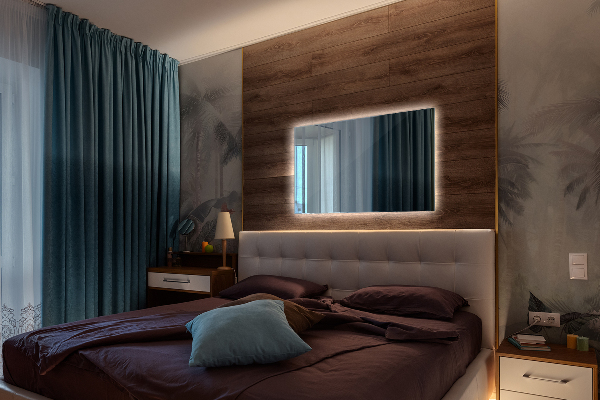 Rectangular espejo LED 70x50 cm