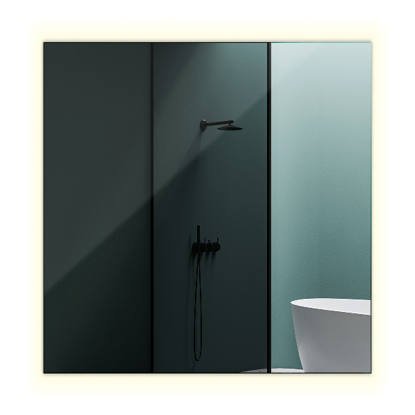 Espejo de baño rectangular con luz led 50x50 cm