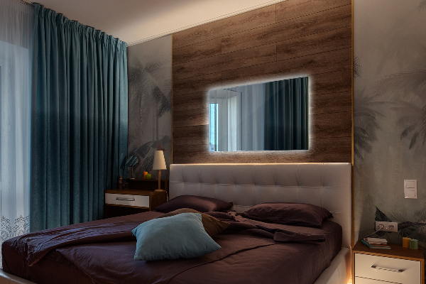 Espejo recangular de baño con led 80x60 cm