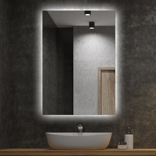 Espejo recangular de baño con led 80x60 cm