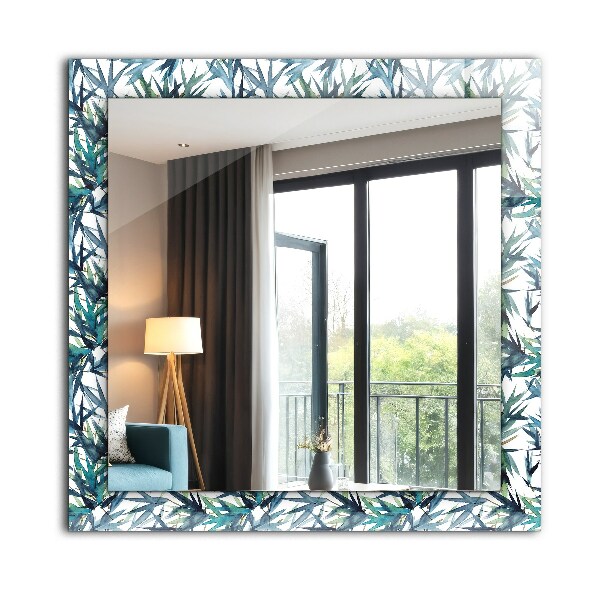 Hojas de bambú en acuarela