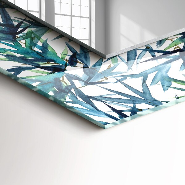 Hojas de bambú en acuarela