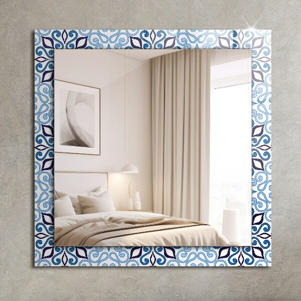 Motivo ornamental azul