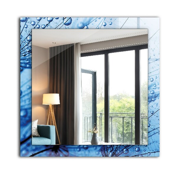 Gotas de agua sobre abanicos