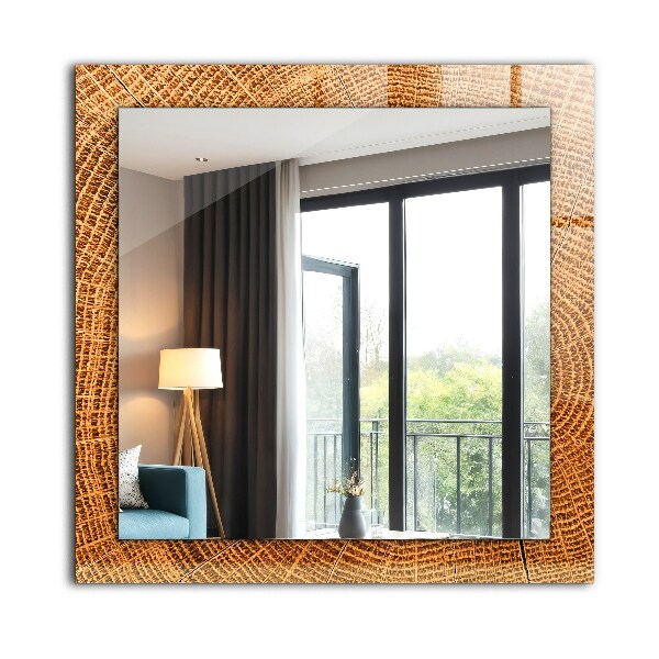 Sección transversal de los anillos de crecimiento de un tronco de árbol